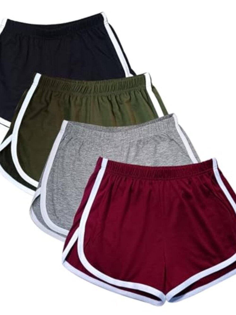BRAND NEW 4 Pack Women's Cotton Yoga Dance Short